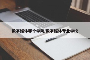 数字媒体哪个学院/数字媒体专业学校