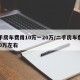 二手房车费用10万一20万/二手房车费用510万左右