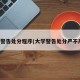 大学警告处分程序(大学警告处分严不严重)