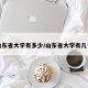 山东省大学有多少/山东省大学有几个