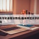 师范大学的录取分数线/曲阜师范大学的录取分数线