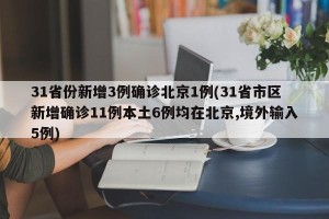 31省份新增3例确诊北京1例(31省市区新增确诊11例本土6例均在北京,境外输入5例)